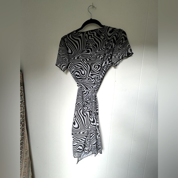 Y2K Wrap Mini Dress - Picture 2 of 5